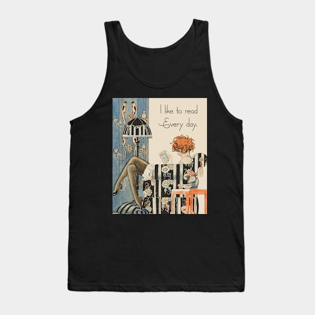 I Like To Read Every Day Tank Top by LittleBean